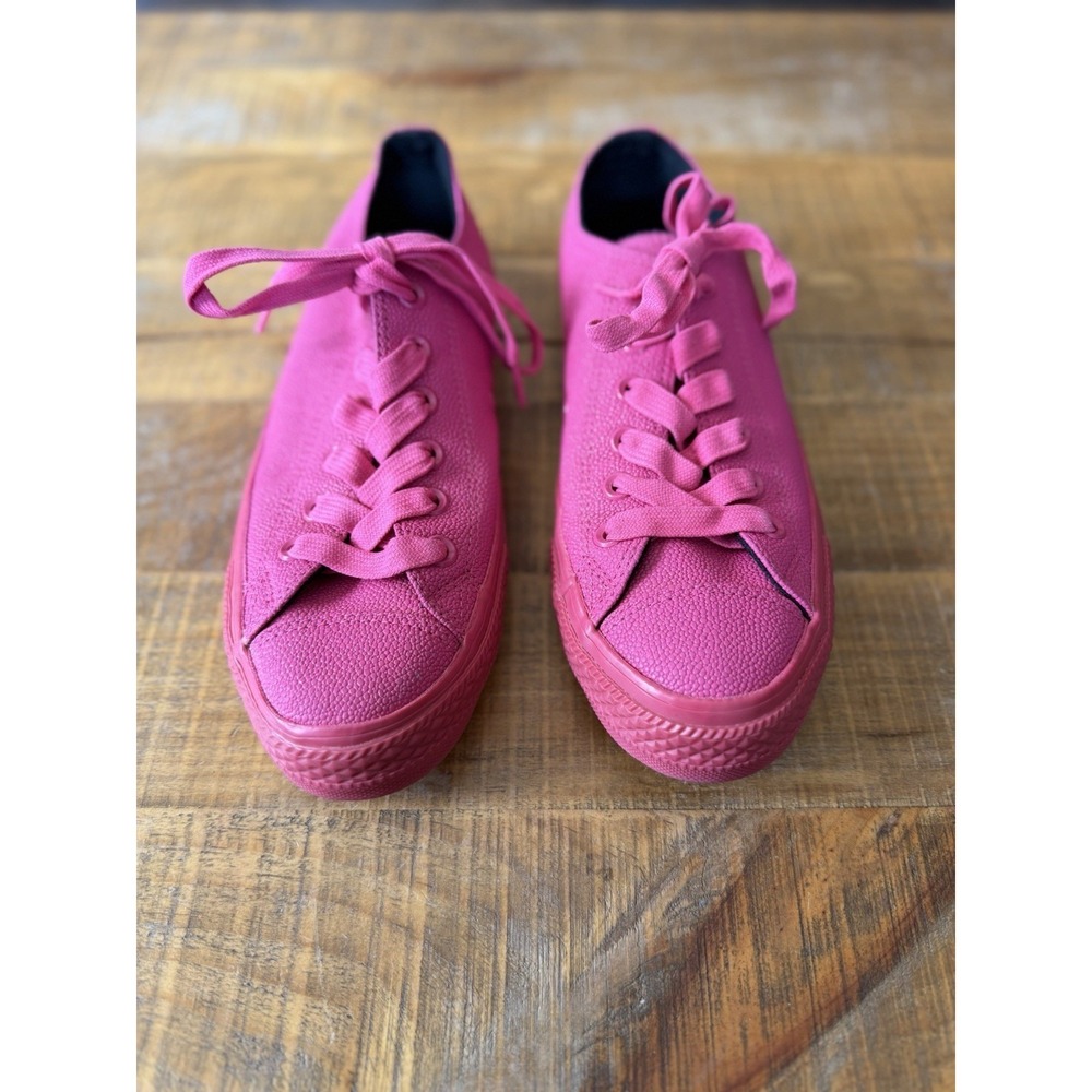RARE EUC Converse All Star OX HOT Pink 155185C Low Top Women Size 8